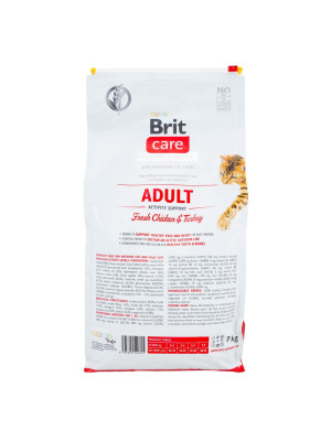 Сухий корм 7 кг для Вуличних Котів з Куркою та Індичкою Brit Care - 3