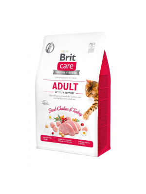 Сухий корм 400 г для Вуличних Котів з Куркою та Індичкою Brit Care