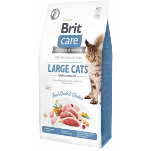 Сухий корм 7 кг для Кішок Великих порід з Качкою і Куркою Brit Care