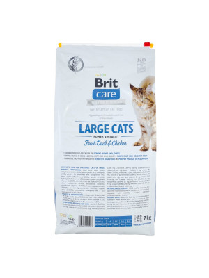 Сухий корм 7 кг для Кішок Великих порід з Качкою і Куркою Brit Care - 3