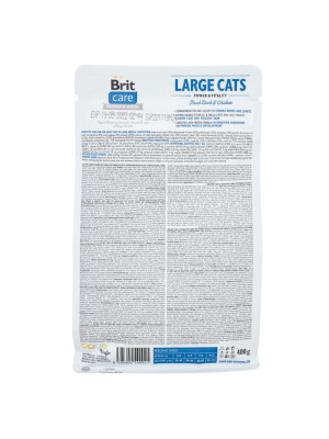 Сухий корм 400 г для Кішок Великих порід з Качкою і Куркою Brit Care - 3