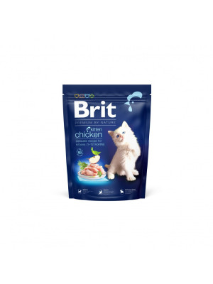 Сухий корм 300 г для Кошенят з Куркою від 1-12 місяців Kitten Brit Premium by Nature