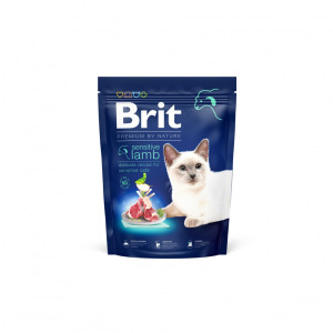 Сухой корм 300 г для Кошек с Чувствительным Пищеварением с Ягненком Sensitive Brit Premium by Nature