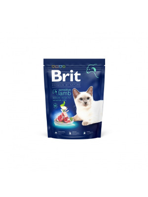 Сухий корм 300 г для Котів із Чутливим Травленням з Ягням Sensitive Brit Premium by Nature