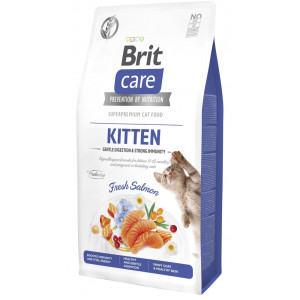 Сухий корм 7 кг для Кошенят для Міцного Імунітету з Лососем Brit Care