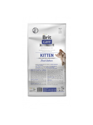 Сухий корм 7 кг для Кошенят для Міцного Імунітету з Лососем Brit Care - 3