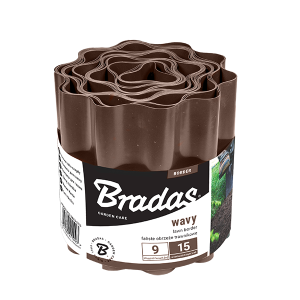 Садовий бордюр Bradas 9 м х 10 см Коричневий (OBFB 0910)