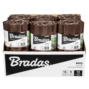 Садовий бордюр Bradas 9 м х 20 см Коричневий (OBFB 0920)