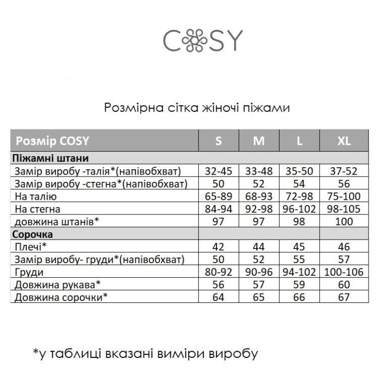 Піжама жіноча S Зірочки (сорочка + штани) Сірого-Білого Кольору COSY 6