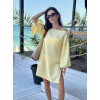 Туніка Пляжна S-M  Літня з Бавовни Лимонна Aria COSY 7