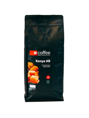 Кофе в зернах 300 г Kenya AB 100% Arabica Ucoffee