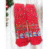 Шкарпетки 34-35 Унісекс Теплі Махрові Червоні Winter Holiday COSY 1