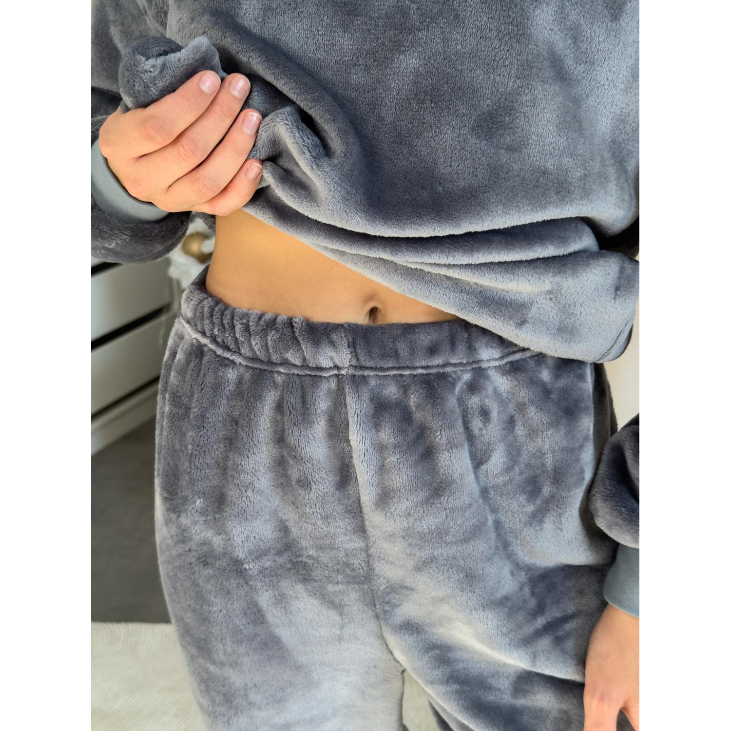 Піжама жіноча XL тепла Сіра COSY 3