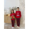 Дитяча тепла піжама M (116-122 см) для Хлопчиків та Дівчаток Winter Holiday Червона COSY 1