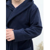 Халат чоловічий L флісовий з Капюшоном Синій COSY 5