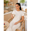 Женский Костюм L-XL из Вискозы Футболка и Штаны палаццо Молочный Dolce Vita COSY 1