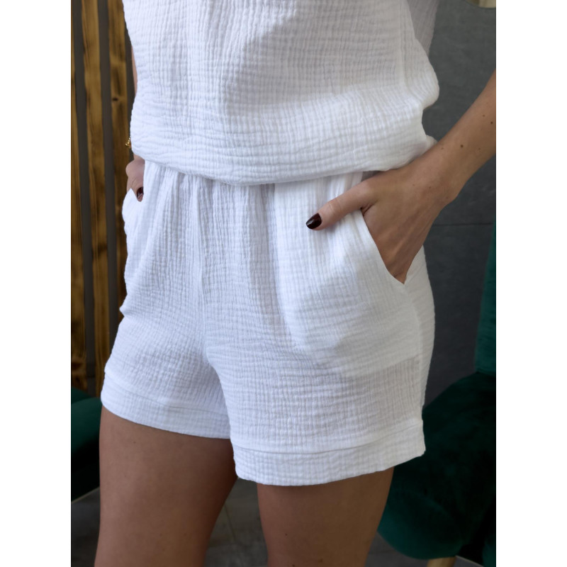 Женский Костюм XL из Хлопка Футболка и Шорты Белый Hawaii COSY 6