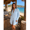 Рубашка Женская XL из Муслина Аквамарин Pearl COSY 1