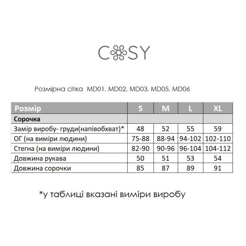 Сорочка Жіноча S з Мусліну Зелена Pearl COSY 4