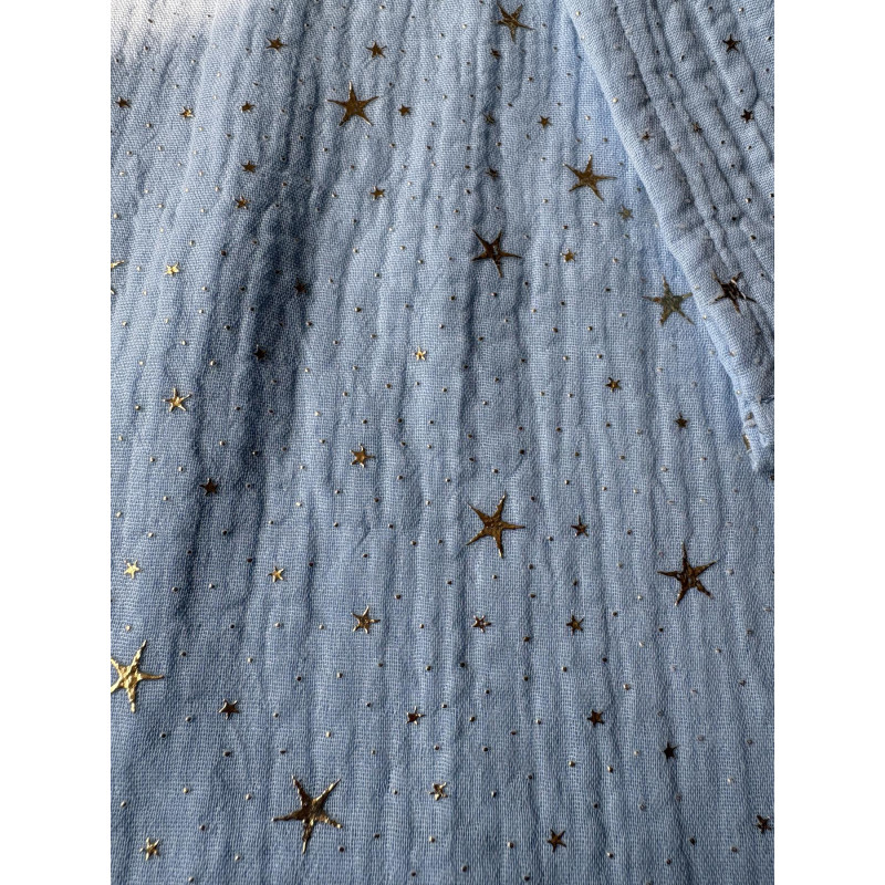 Туника Пляжная S-M Летняя из Хлопка Голубая Звездочки Aria COSY 3