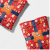 Плед 180 x 200 см Новорічний Двоспальний Червоний Санта Велсофт Lelit 3