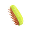 Гребінець для видалення шерсті з паром для тварин 3 в 1 Steamy Cat Brush Зелений 1