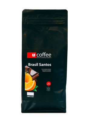 Кава в зернах 300 г Brasil Santos 100% Arabica Ucoffee