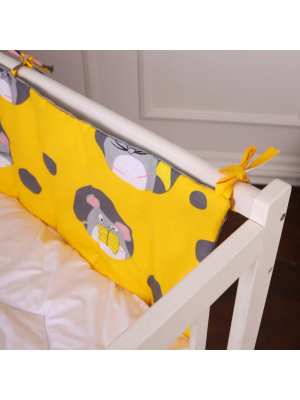 Борт 30х180 см Суцільний в кроватку Funny mice Kids Time 20-0029 MirSon - 3