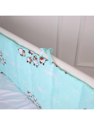 Борт 30х180 см Суцільний в кроватку Lambs Kids Time 20-0030 MirSon - 3