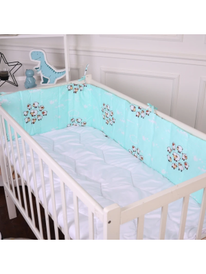 Борт 30х180 см Суцільний в кроватку Lambs Kids Time 20-0030 MirSon