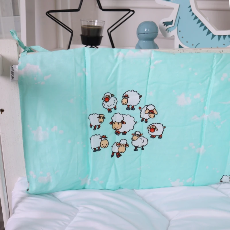 Борт 30х180 см Суцільний в кроватку Lambs Kids Time 20-0030 MirSon 5