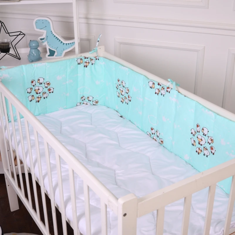 Борт 30х180 см Суцільний в кроватку Lambs Kids Time 20-0030 MirSon