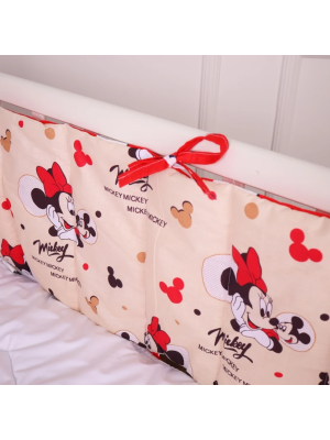 Борт 30х180 см Суцільний в кроватку Mine mouse Kids Time 20-0027 MirSon - 3