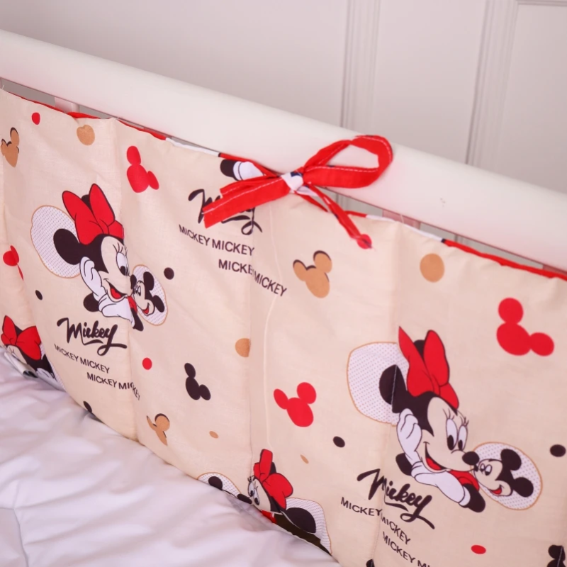 Борт 30х180 см Суцільний в кроватку Mine mouse Kids Time 20-0027 MirSon 3