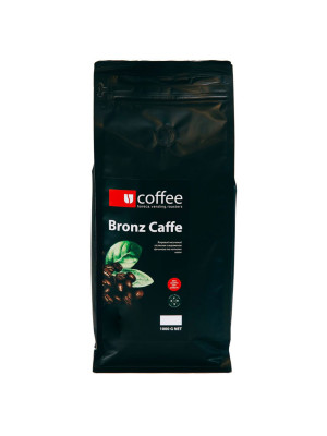 Кава зернова 300 г купаж 80% Арабіка та 20% Робуста Bronz Caffe Ucoffee