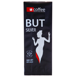 Кава зернова 1 кг купаж 50% Арабіка та 50% Робуста But Silver Family Studio Ucoffee