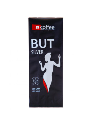 Кава зернова 1 кг купаж 50% Арабіка та 50% Робуста But Silver Family Studio Ucoffee