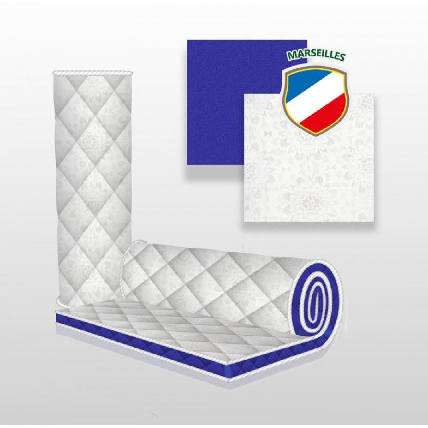Матрац топер 120x200 см ортопедичний Marseilles Homefort 5