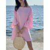 Туніка пляжна L-XL  Літня з Бавовни Ніжно-Рожева Aria COSY 7