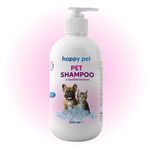 Шампунь 250 мл для Собак с Пробиотиками Happy Pet