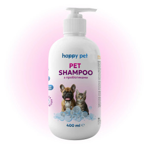 Шампунь 400 мл для Собак с Пробиотиками Happy Pet
