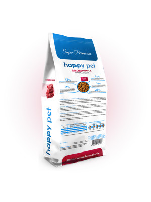Сухий корм 1 кг для собак Всіх порід Гіпоалергенний з Яловичиною Happy Pet - 3