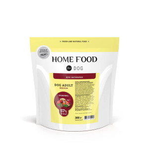 Сухий корм для активних дорослих собак середніх порід Яловичина For Active Dogs HOME FOOD