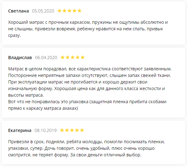 отзывы Ортопедический матрас Homefort Junior-Classic Econom