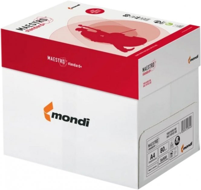 Бумага офисная Maestro Standard+ A4 80 г/м2 500 листов Белая-1